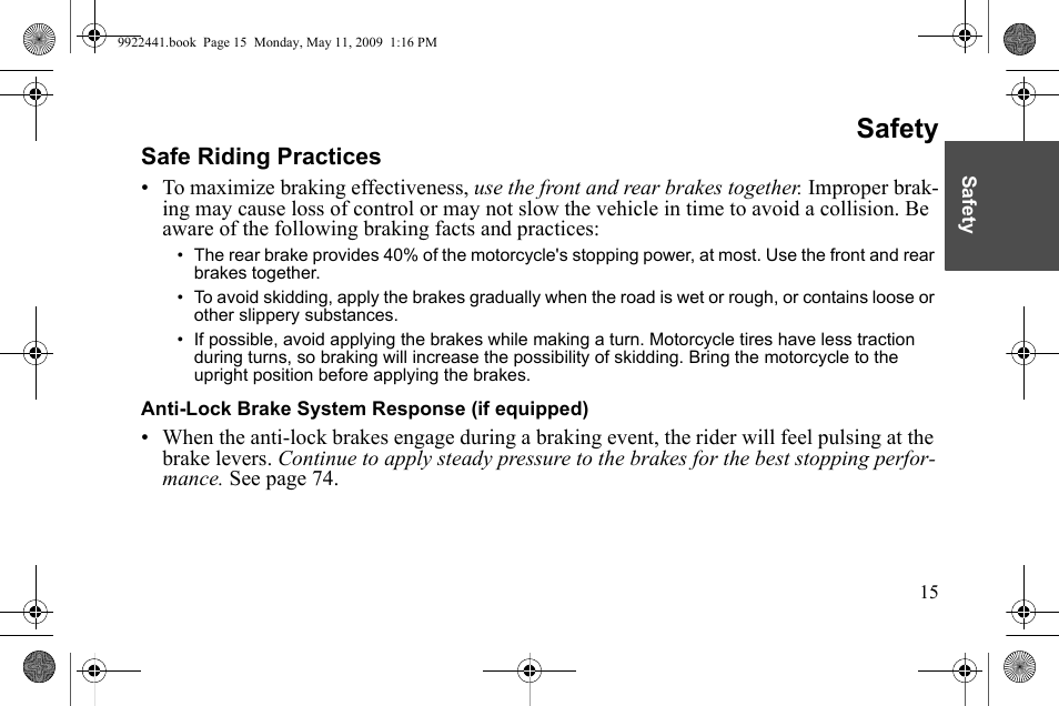 Safety | Polaris 2010 Victory Victory Vision 8-Ball User Manual | Page 19 / 334