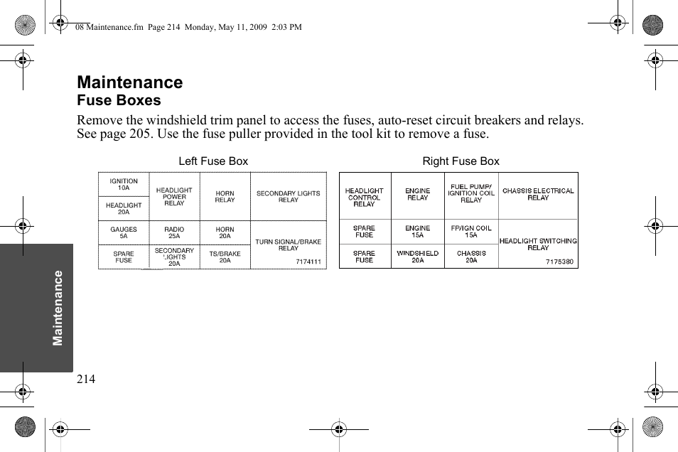 Maintenance | Polaris 2010 Victory Victory Vision 8-Ball User Manual | Page 218 / 334