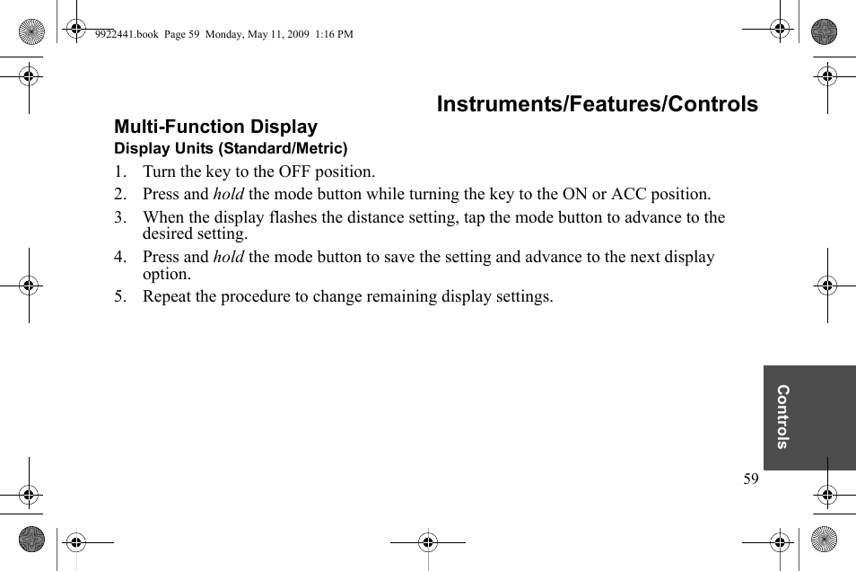 Instruments/features/controls | Polaris 2010 Victory Victory Vision 8-Ball User Manual | Page 63 / 334
