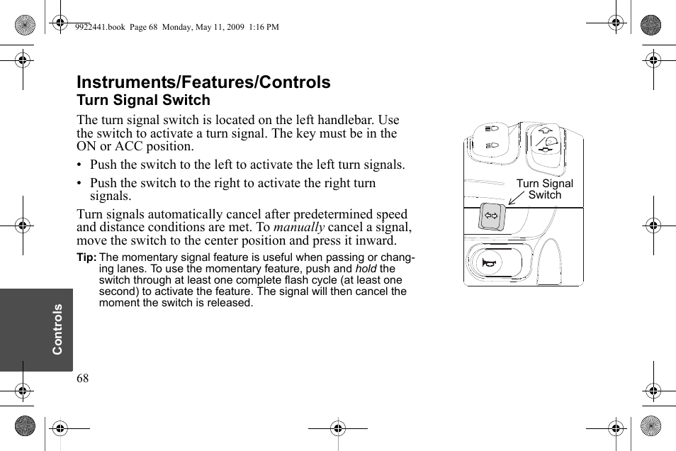 Instruments/features/controls | Polaris 2010 Victory Victory Vision 8-Ball User Manual | Page 72 / 334
