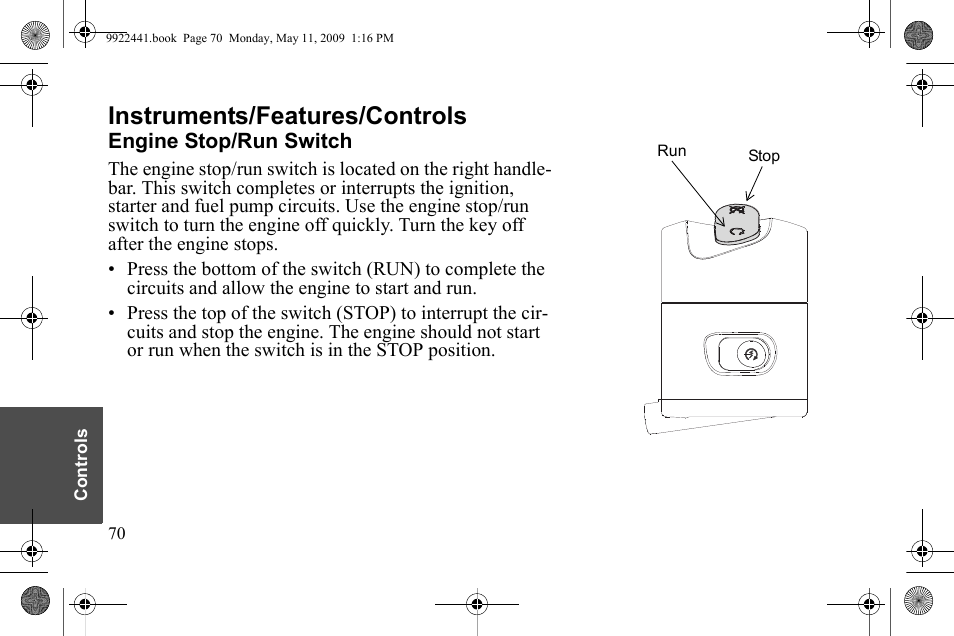 Instruments/features/controls | Polaris 2010 Victory Victory Vision 8-Ball User Manual | Page 74 / 334