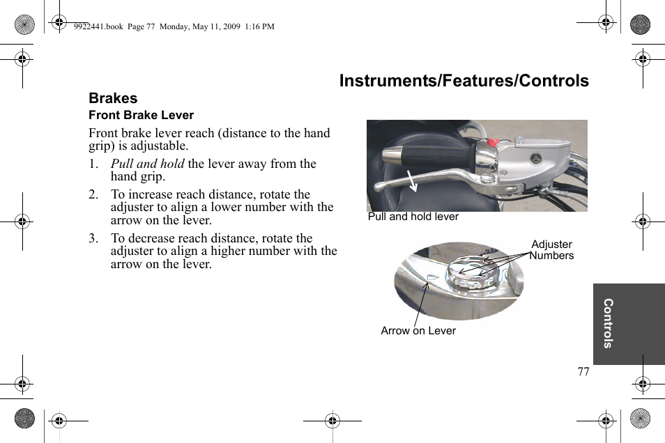 Instruments/features/controls | Polaris 2010 Victory Victory Vision 8-Ball User Manual | Page 81 / 334