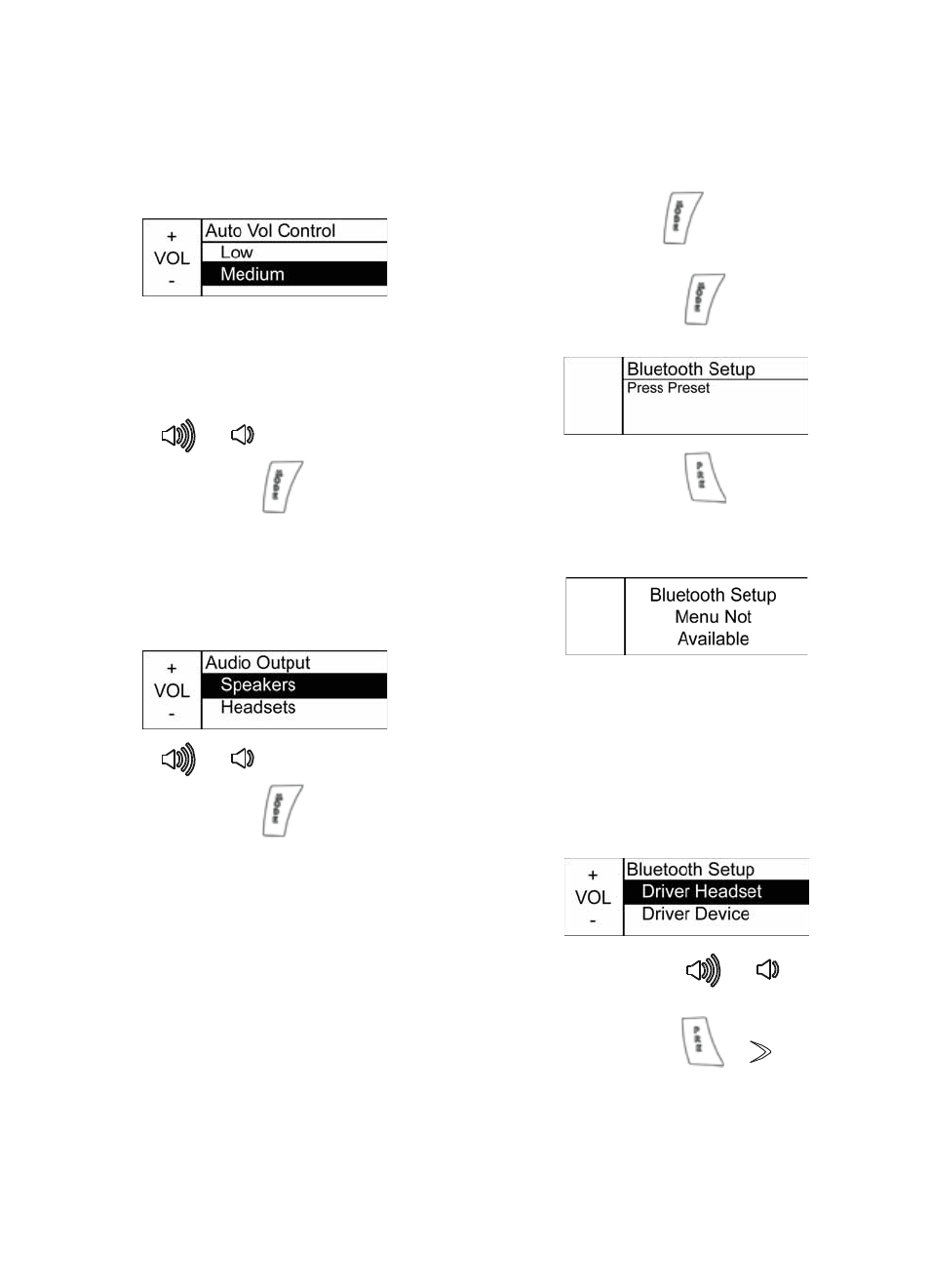 Cross country magnum audio system, Audio mode menus | Polaris 2016 Victory Cross Country User Manual | Page 149 / 162