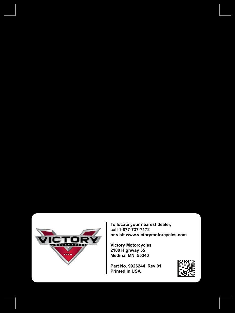Polaris 2016 Victory Cross Country User Manual | Page 162 / 162