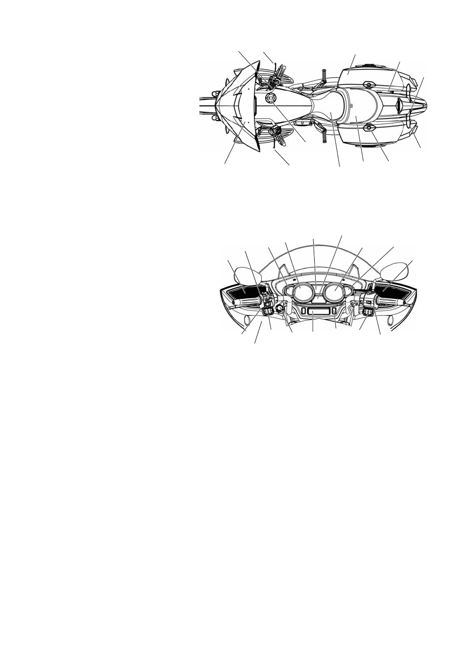 Identification, Top view, Console | Polaris 2016 Victory Cross Country User Manual | Page 22 / 162