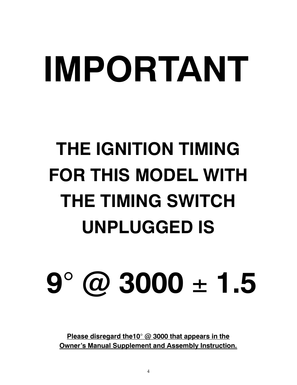 Important | Polaris 2000 Indy 440 XC SP User Manual | Page 4 / 4