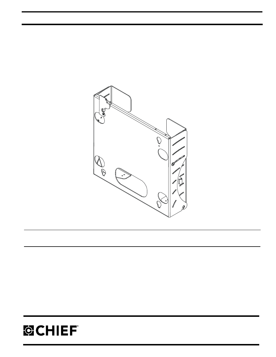 Chief Manufacturing PWC-2000 User Manual | 10 pages