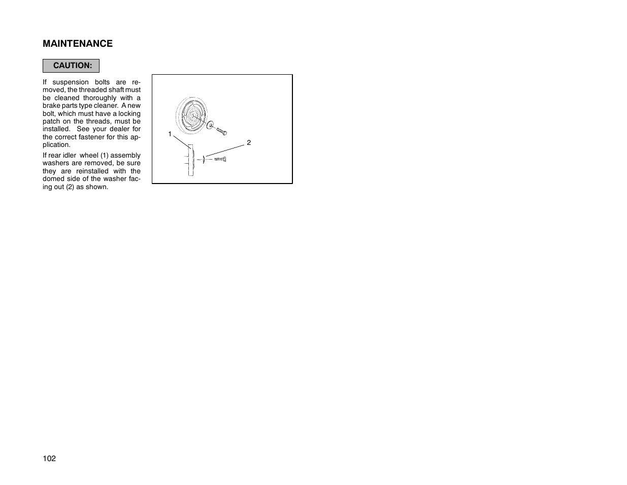 Maintenance | Polaris 2000 Universal Snowmobile User Manual | Page 107 / 154