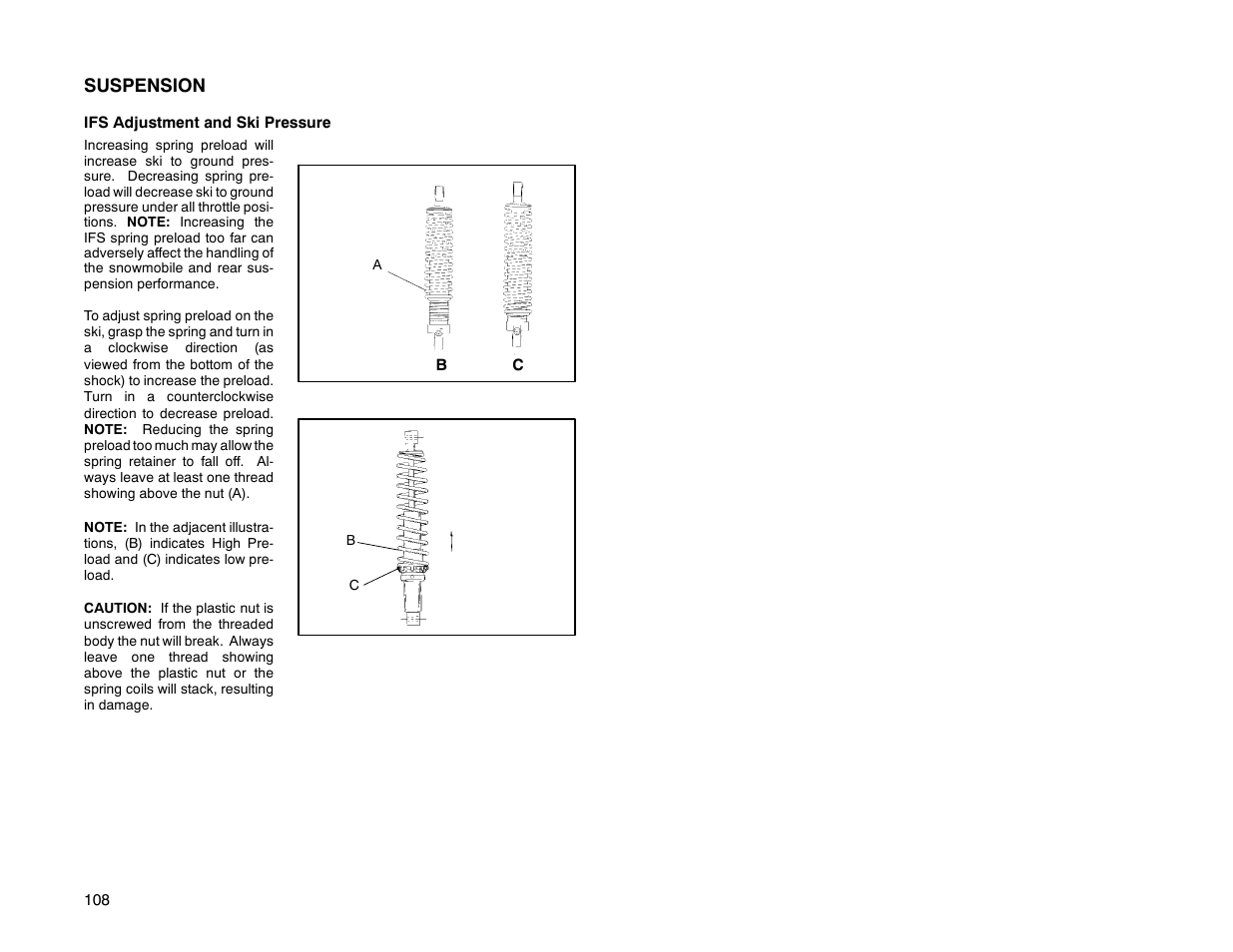 Suspension | Polaris 2000 Universal Snowmobile User Manual | Page 113 / 154