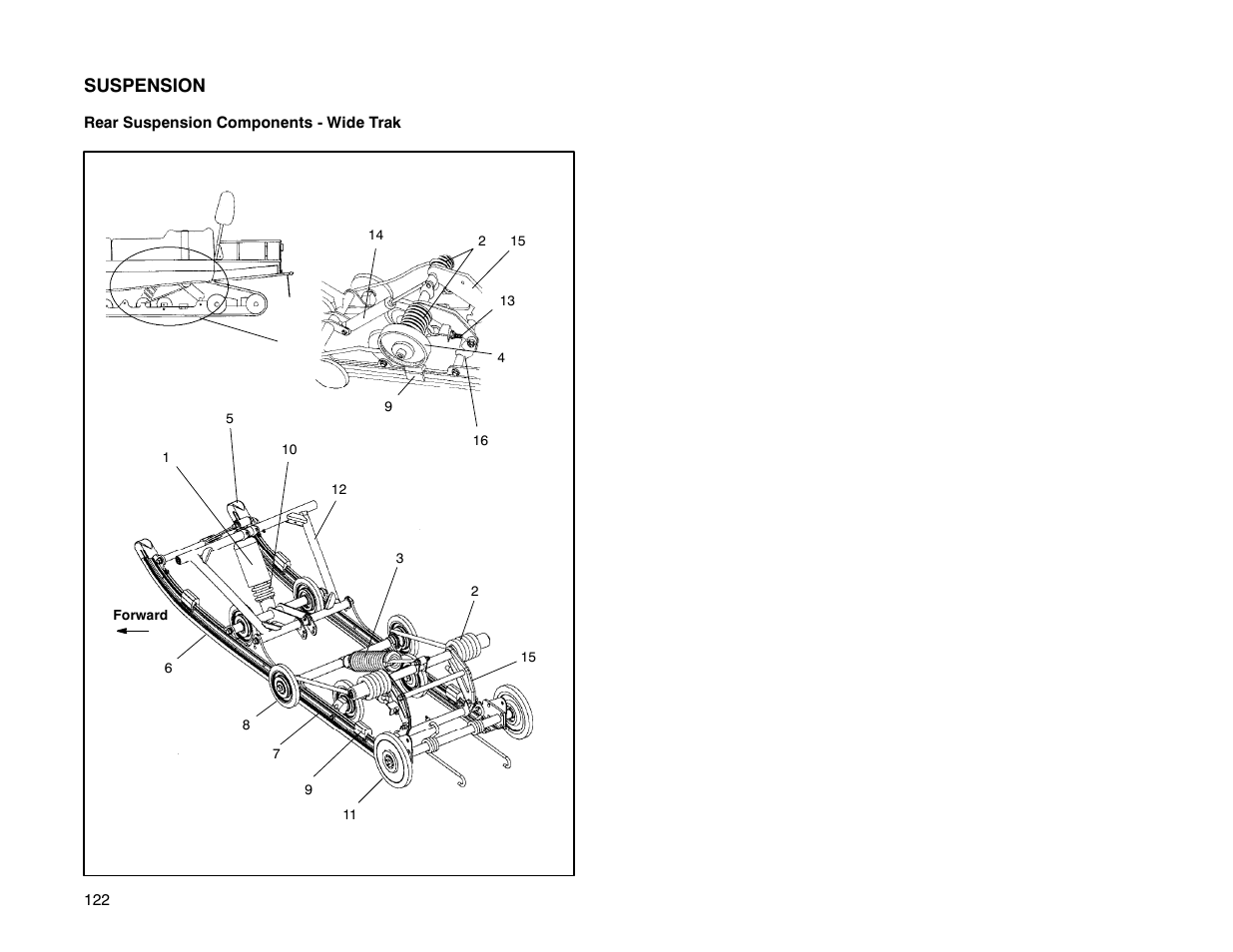 Suspension | Polaris 2000 Universal Snowmobile User Manual | Page 127 / 154