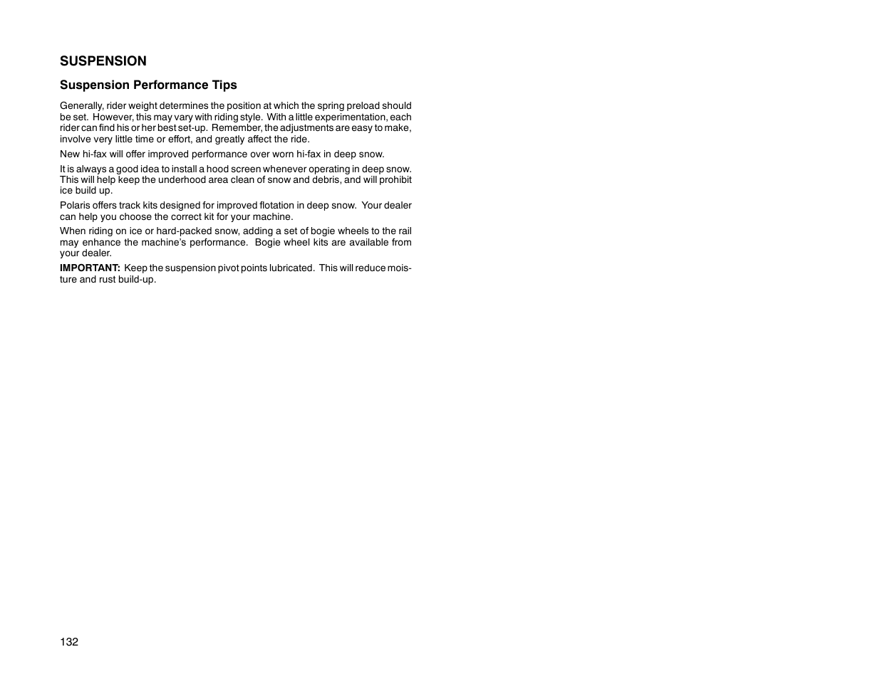 Polaris 2000 Universal Snowmobile User Manual | Page 137 / 154