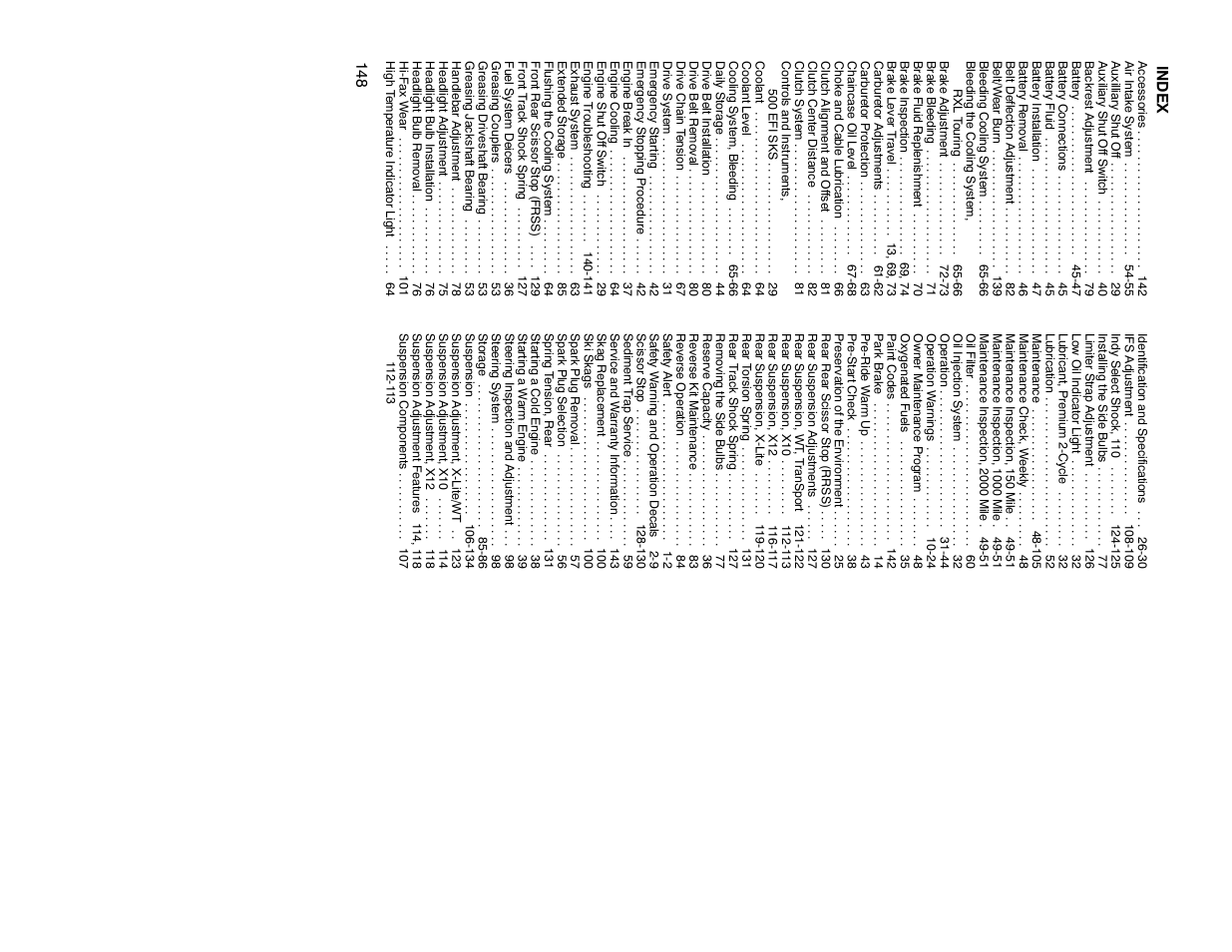 Polaris 2000 Universal Snowmobile User Manual | Page 153 / 154