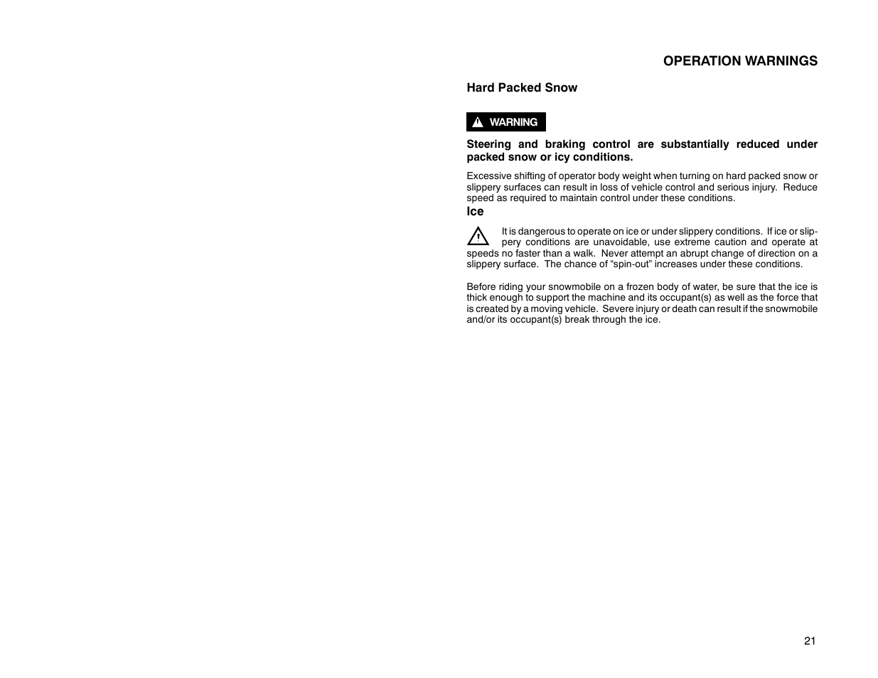 Polaris 2000 Universal Snowmobile User Manual | Page 26 / 154