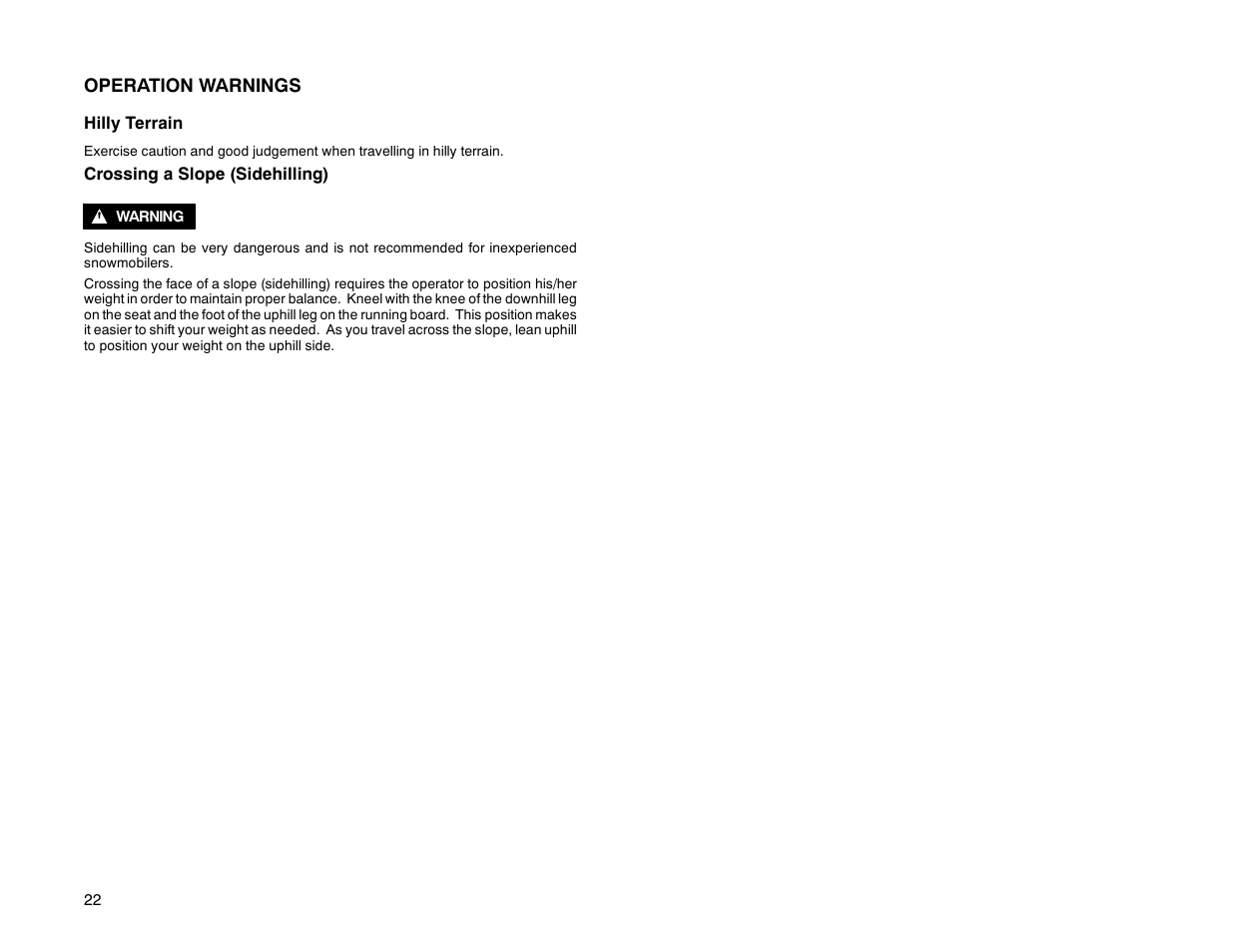 Polaris 2000 Universal Snowmobile User Manual | Page 27 / 154
