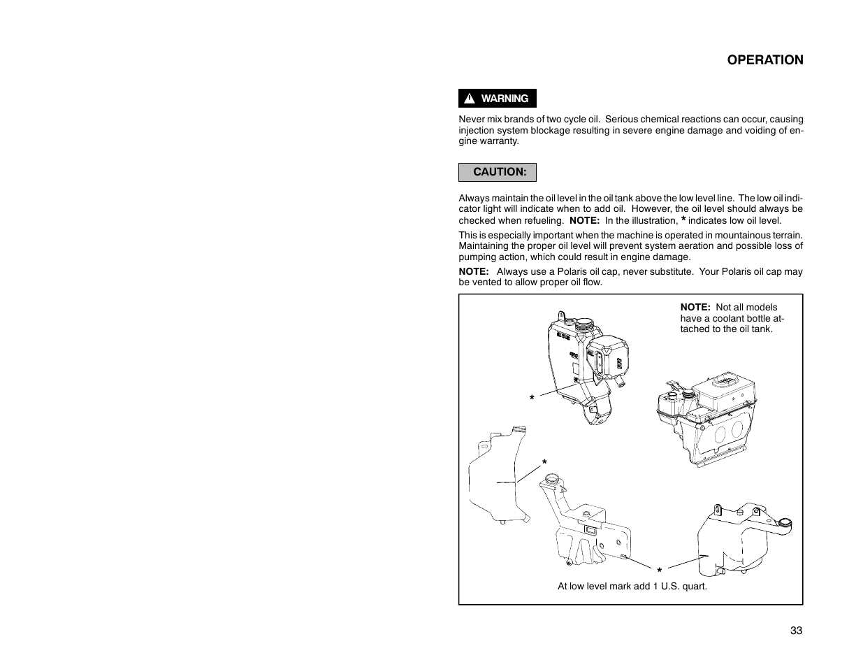 Polaris 2000 Universal Snowmobile User Manual | Page 38 / 154