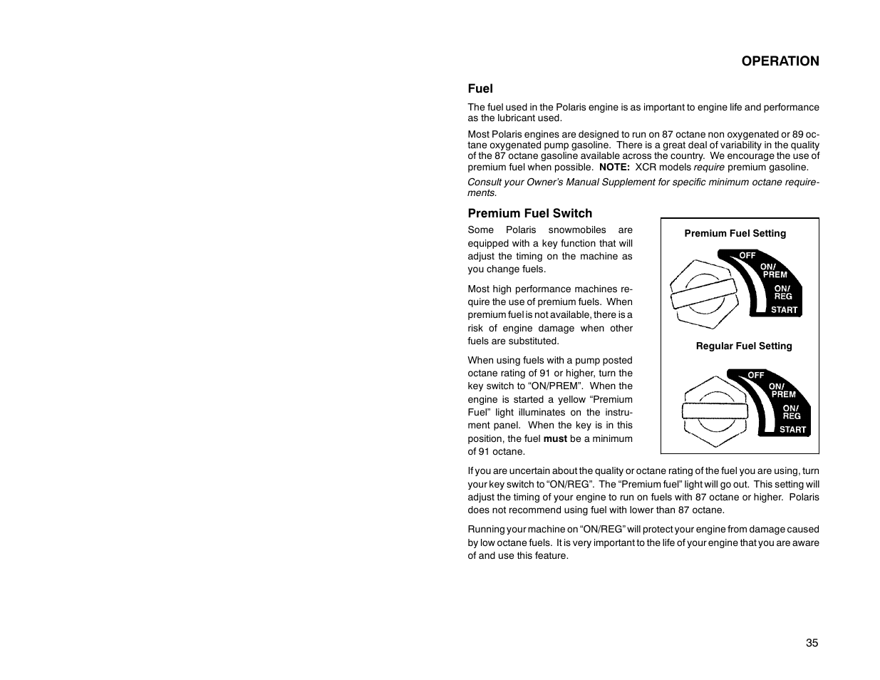 Polaris 2000 Universal Snowmobile User Manual | Page 40 / 154
