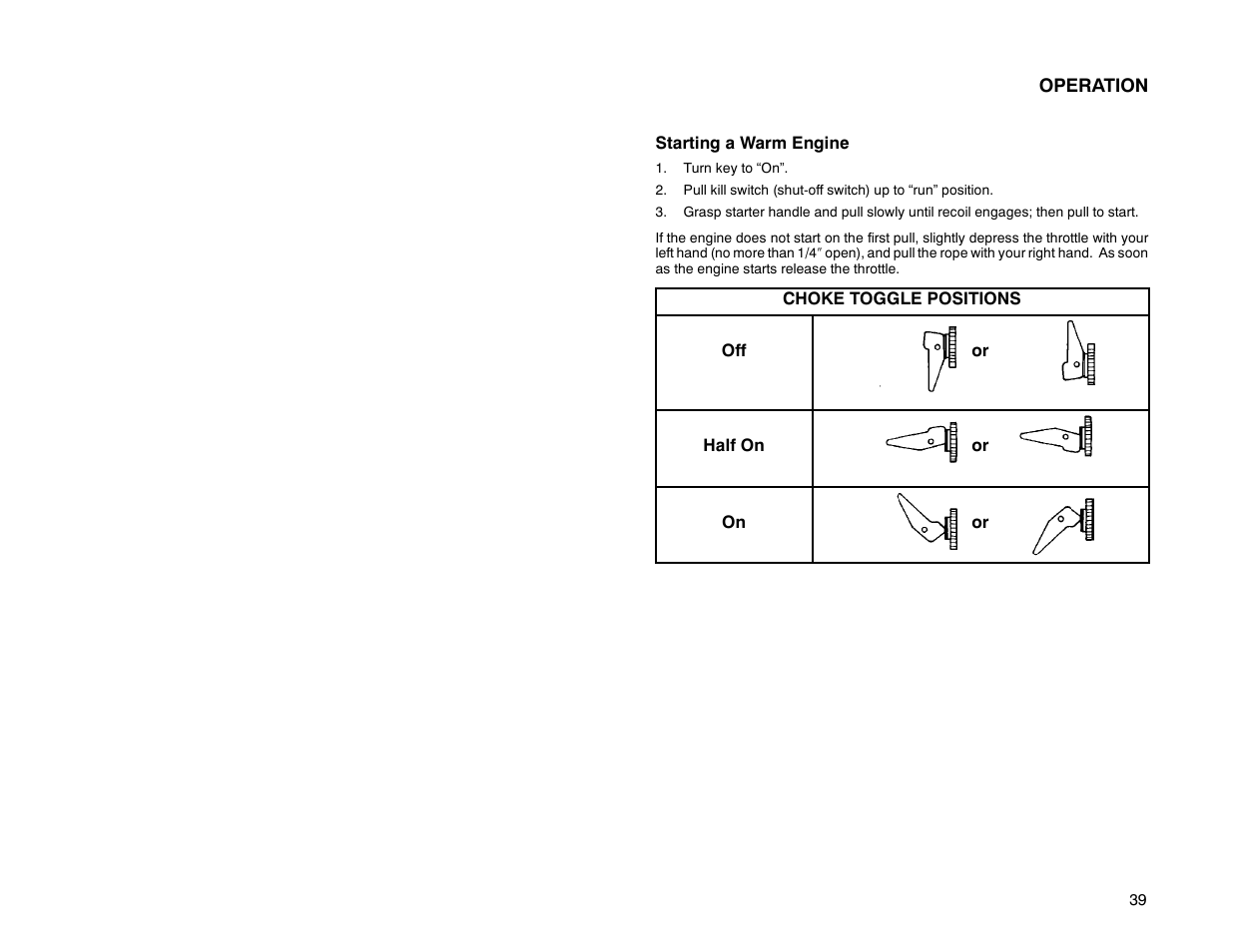Polaris 2000 Universal Snowmobile User Manual | Page 44 / 154