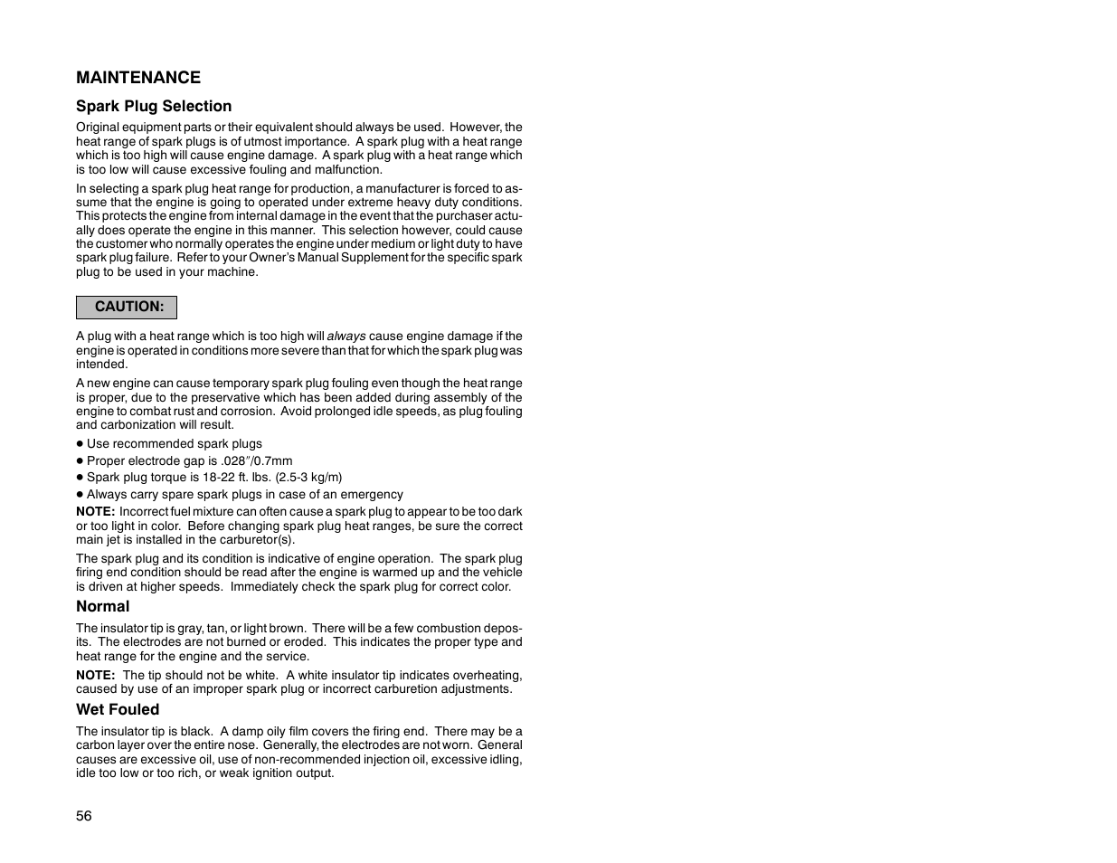 Maintenance | Polaris 2000 Universal Snowmobile User Manual | Page 61 / 154