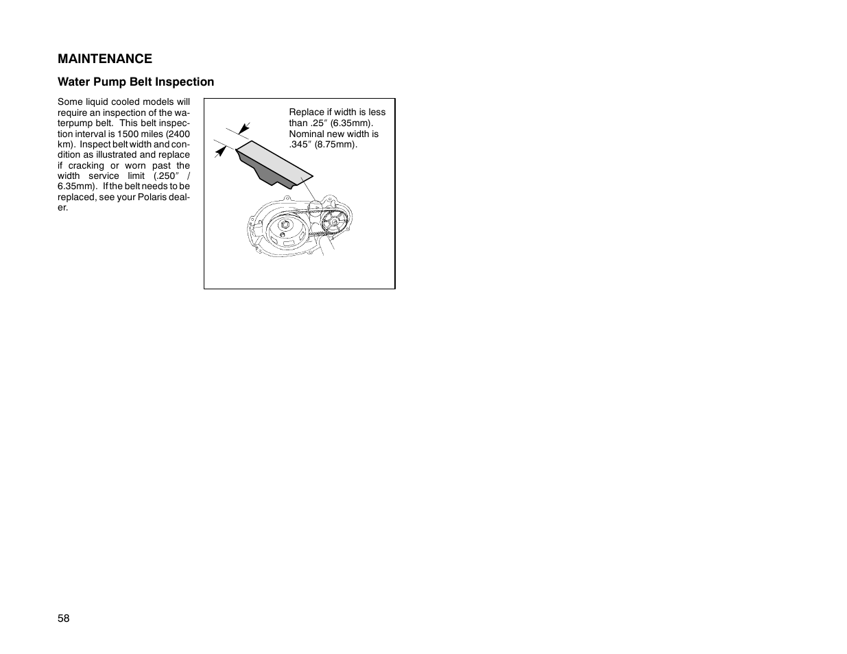 Maintenance | Polaris 2000 Universal Snowmobile User Manual | Page 63 / 154