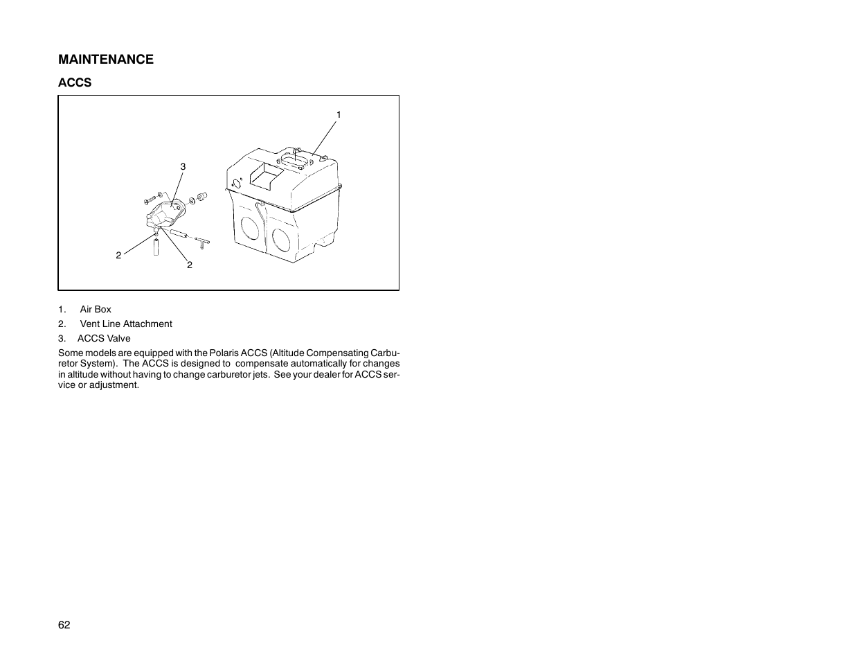 Polaris 2000 Universal Snowmobile User Manual | Page 67 / 154