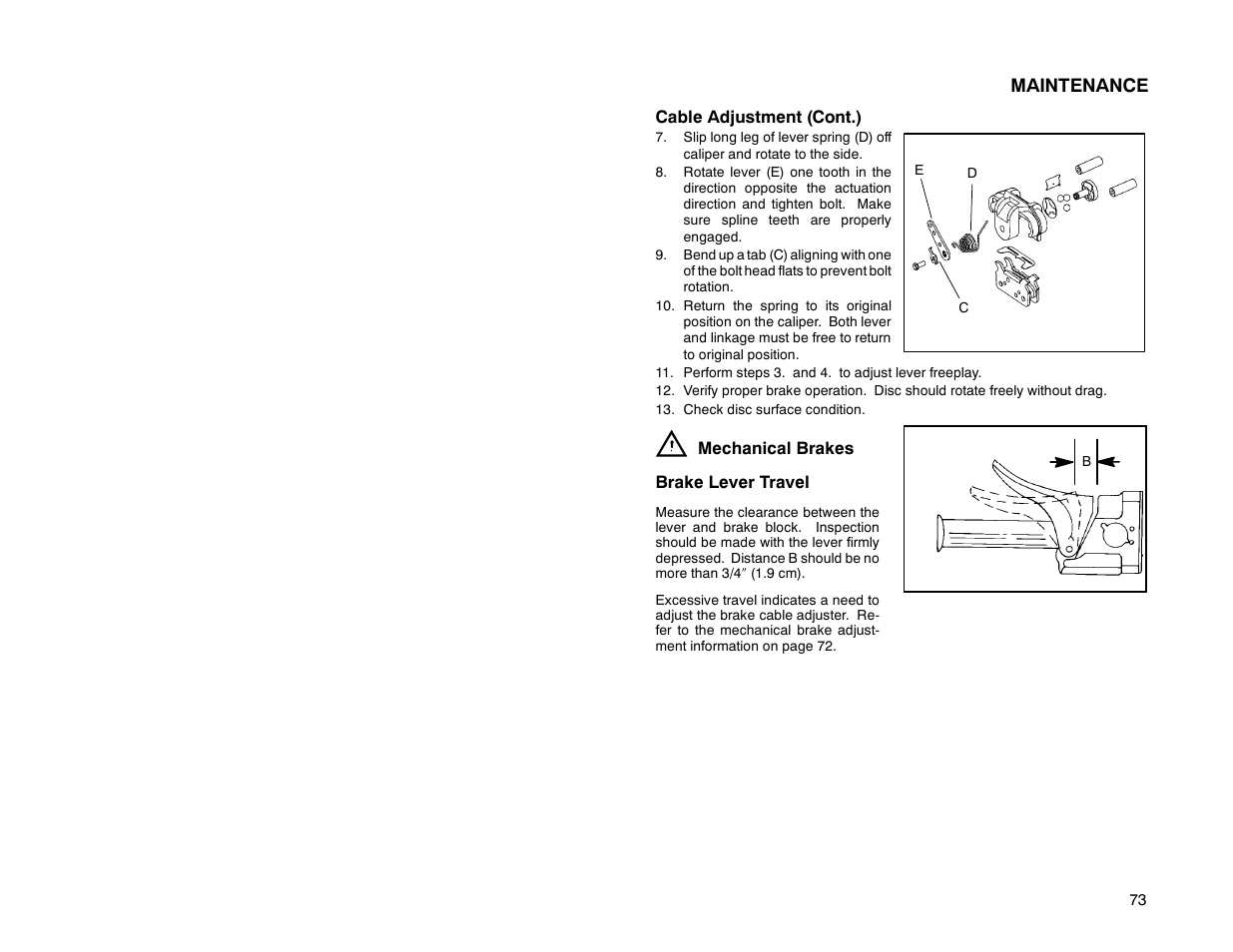 Maintenance | Polaris 2000 Universal Snowmobile User Manual | Page 78 / 154