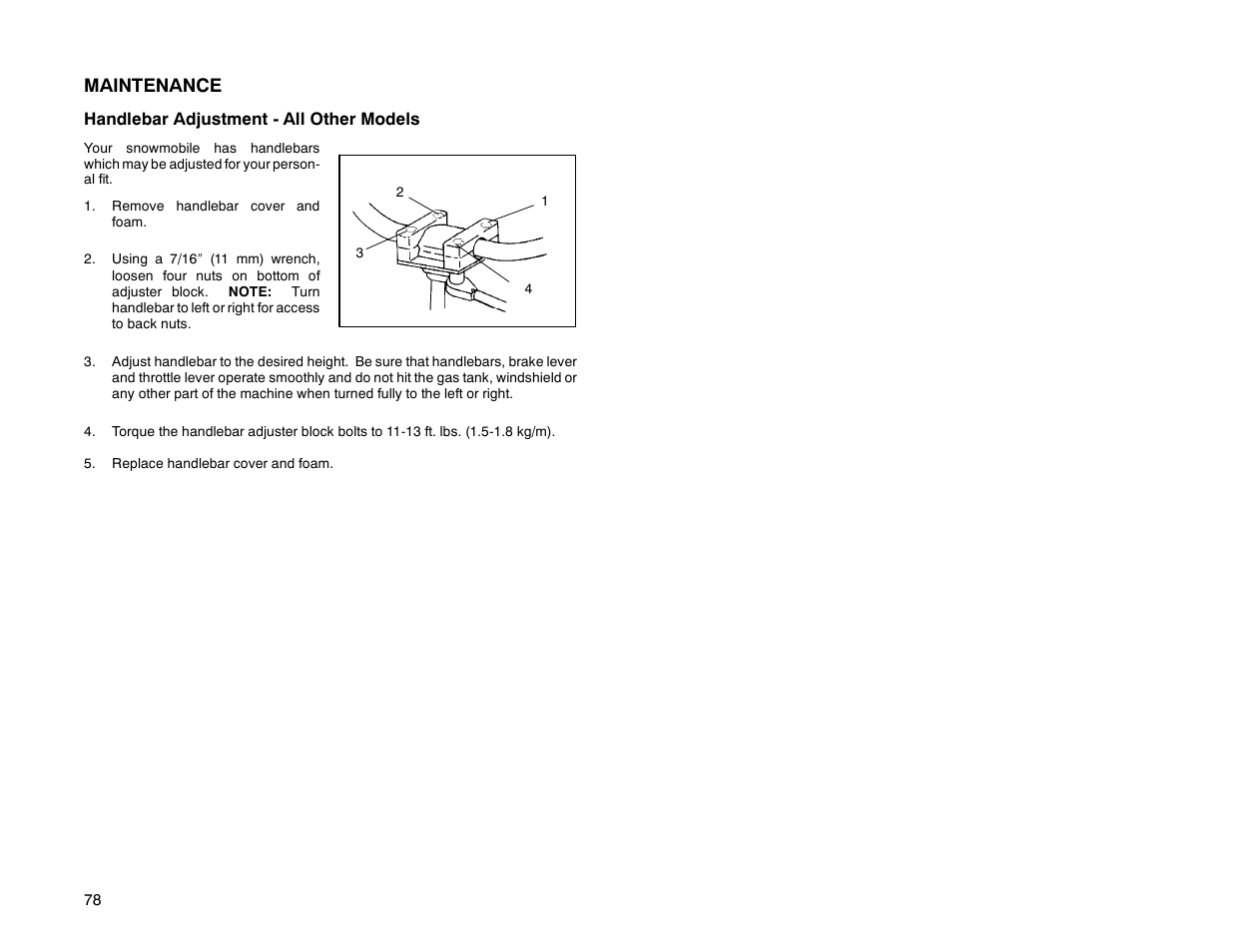 Maintenance | Polaris 2000 Universal Snowmobile User Manual | Page 83 / 154