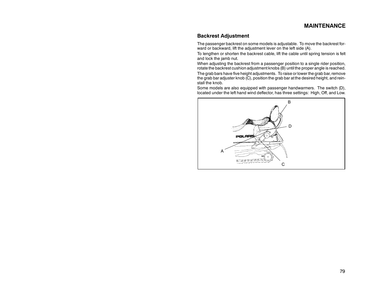 Polaris 2000 Universal Snowmobile User Manual | Page 84 / 154