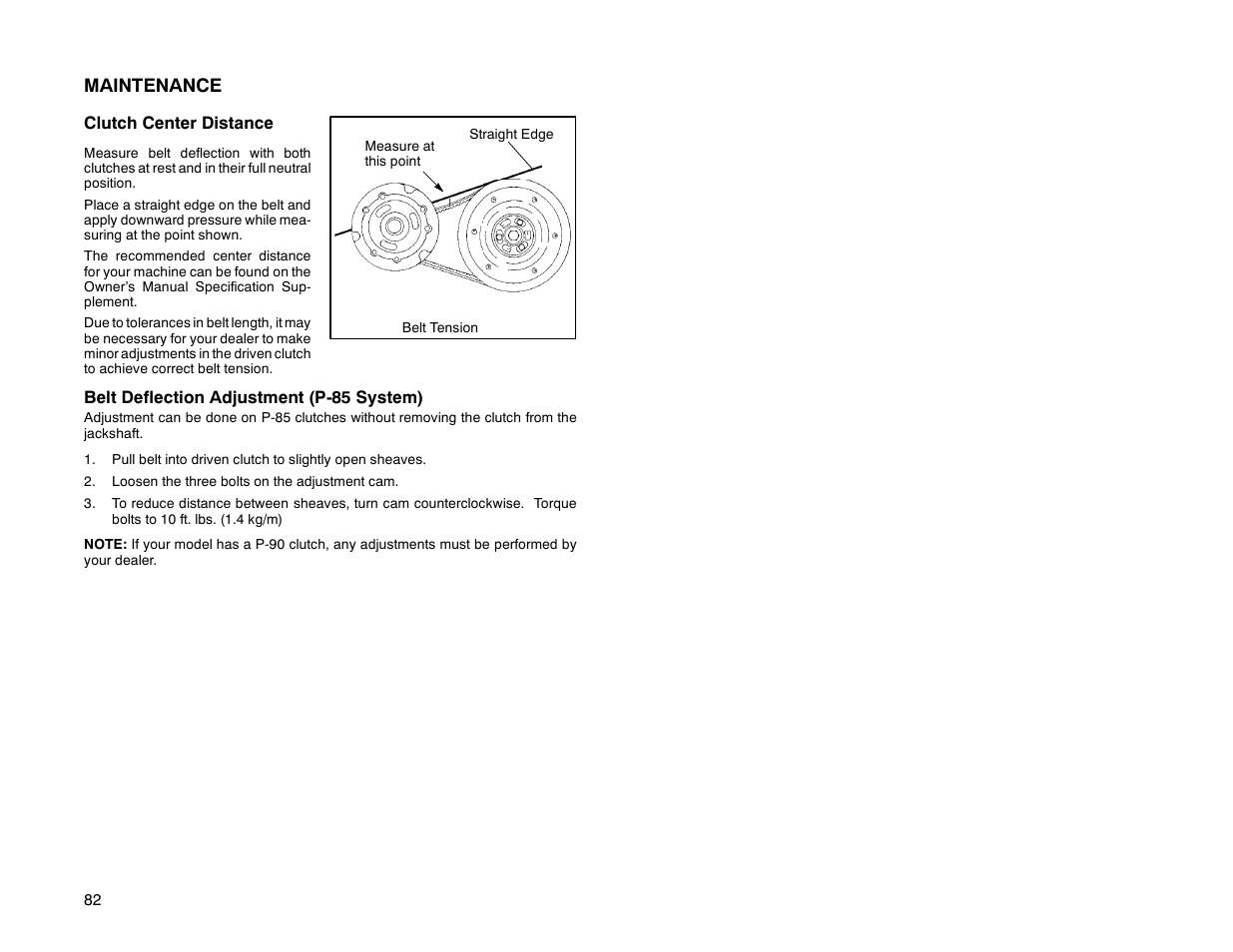 Maintenance | Polaris 2000 Universal Snowmobile User Manual | Page 87 / 154