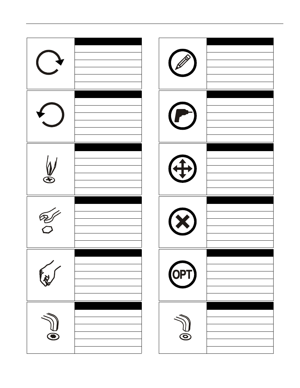 Legend | Chief Manufacturing PDC Series User Manual | Page 3 / 8