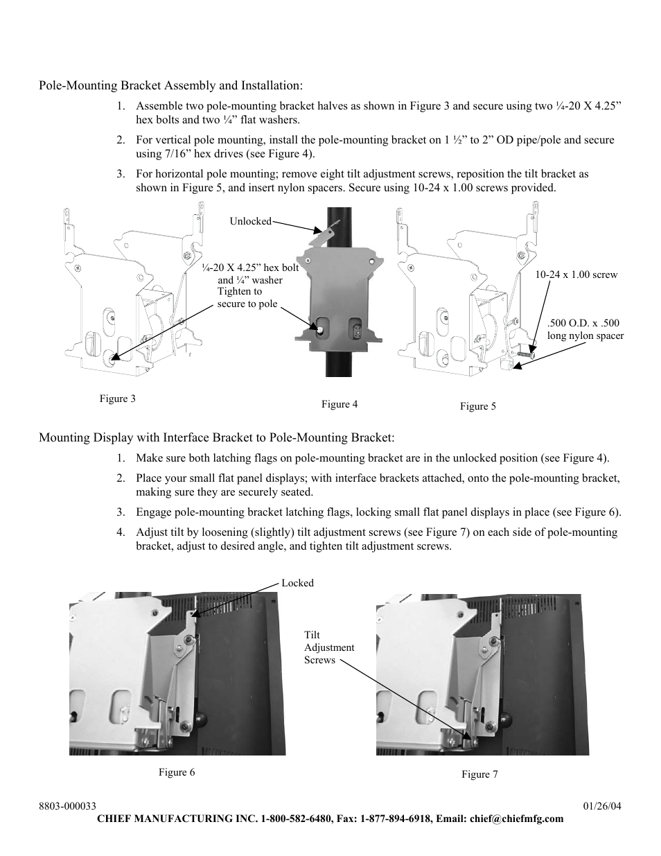 Chief Manufacturing FDP Series User Manual | Page 2 / 2