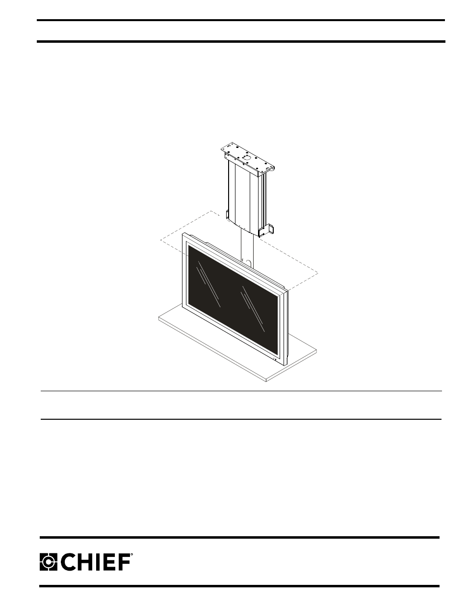 Chief Manufacturing Automated Flat Panel Ceiling Lift CM2C40 User Manual | 30 pages