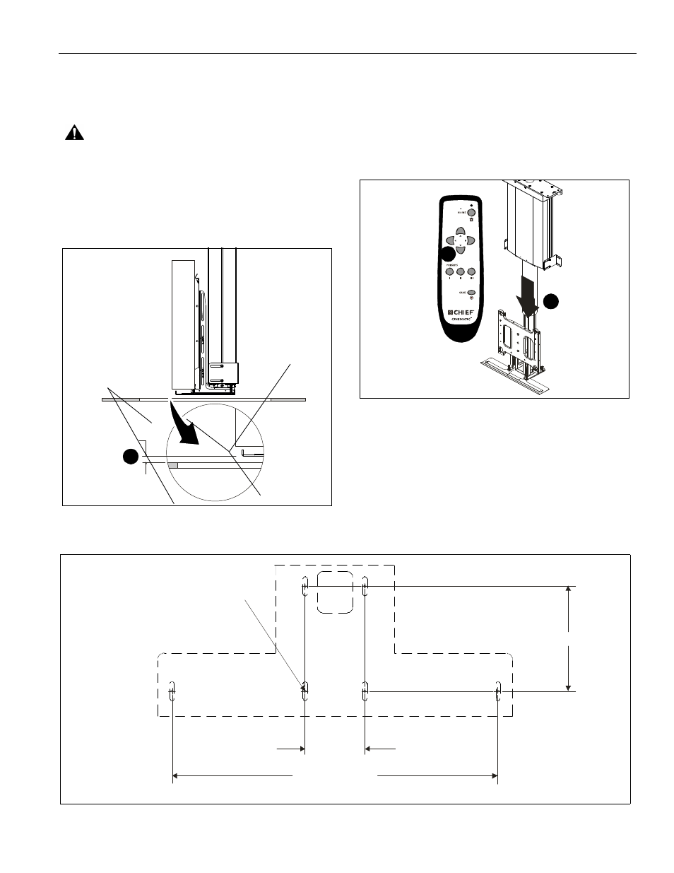 Chief Manufacturing Automated Flat Panel Ceiling Lift CM2C40 User Manual | Page 13 / 30