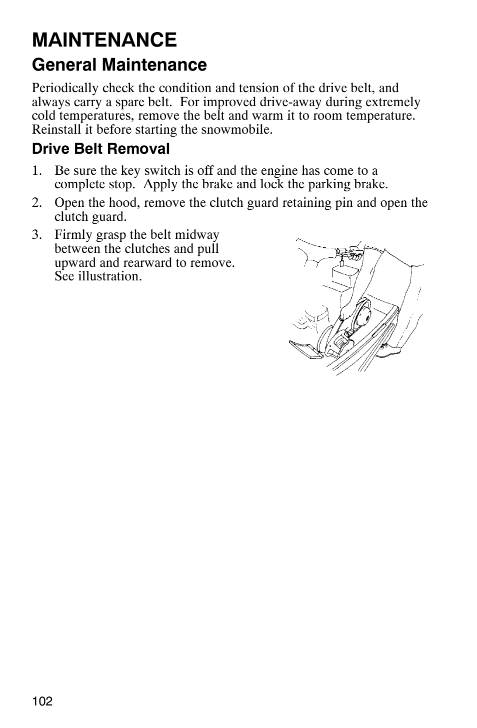 Maintenance, General maintenance | Polaris 2003 Frontier User Manual | Page 104 / 140