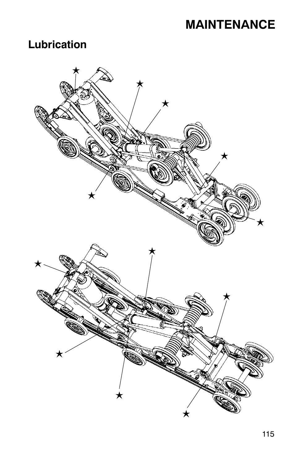 Maintenance, Lubrication | Polaris 2003 Universal Snowmobiles User Manual | Page 117 / 189