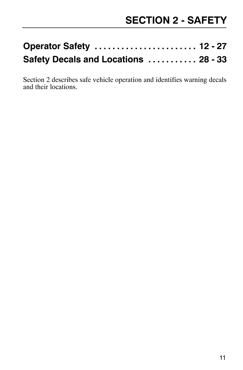 Polaris 2003 Universal Snowmobiles User Manual | Page 13 / 189