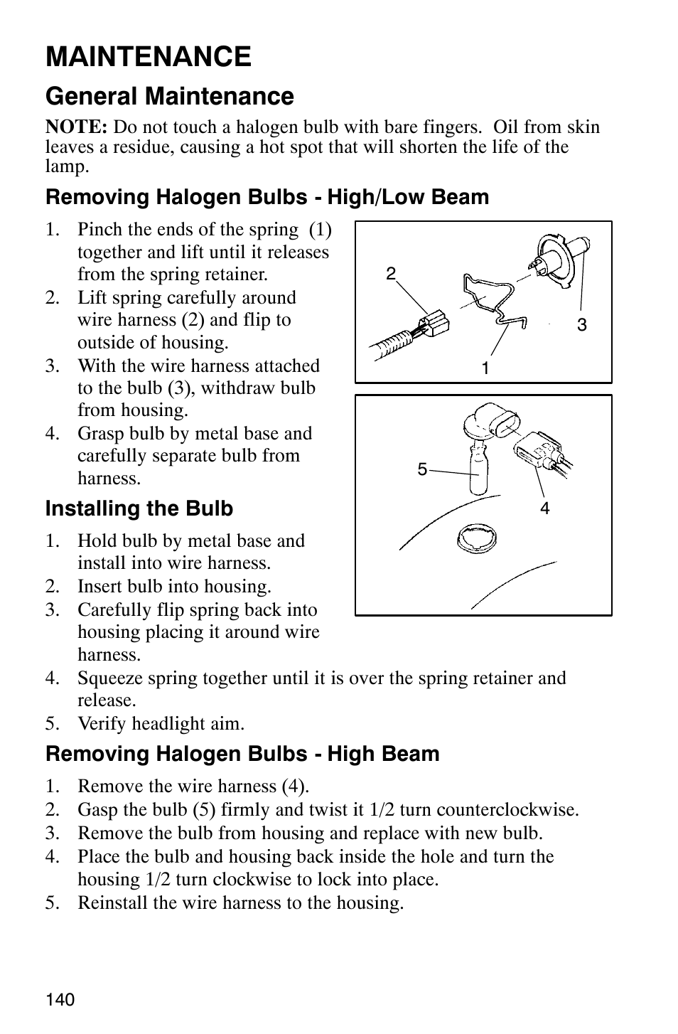 Maintenance, General maintenance | Polaris 2003 Universal Snowmobiles User Manual | Page 142 / 189