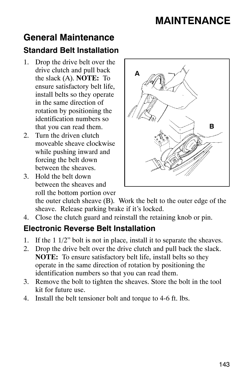 Maintenance, General maintenance | Polaris 2003 Universal Snowmobiles User Manual | Page 145 / 189