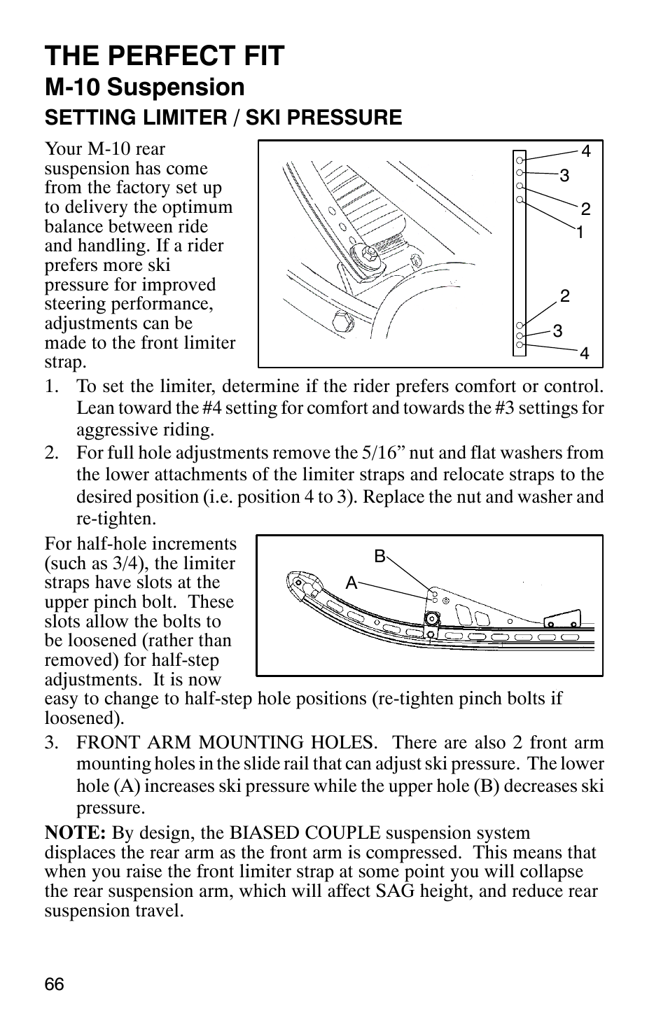 The perfect fit, M-10 suspension | Polaris 2003 Universal Snowmobiles User Manual | Page 68 / 189