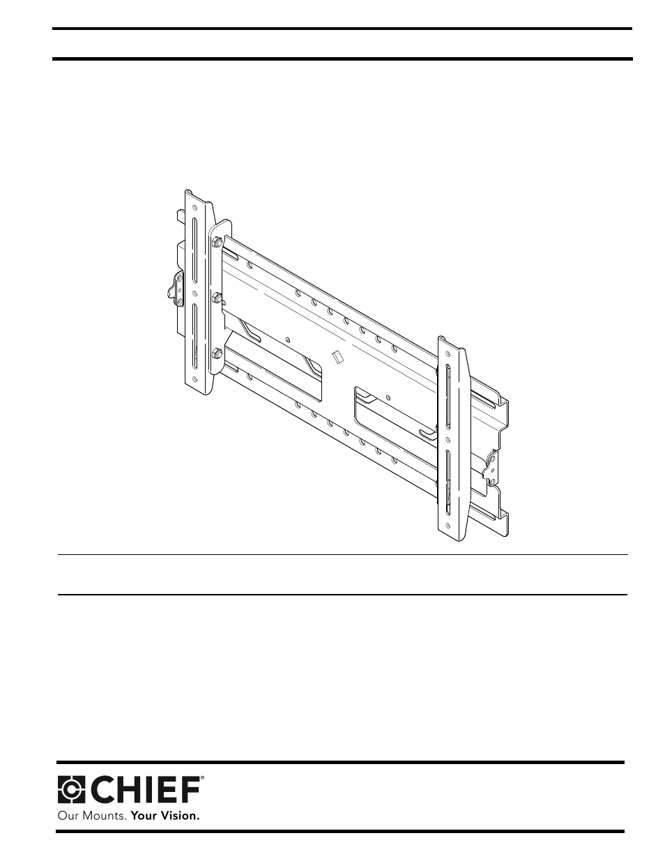 Chief Manufacturing Universal Static Wall Mount RMF1 User Manual | 12 pages