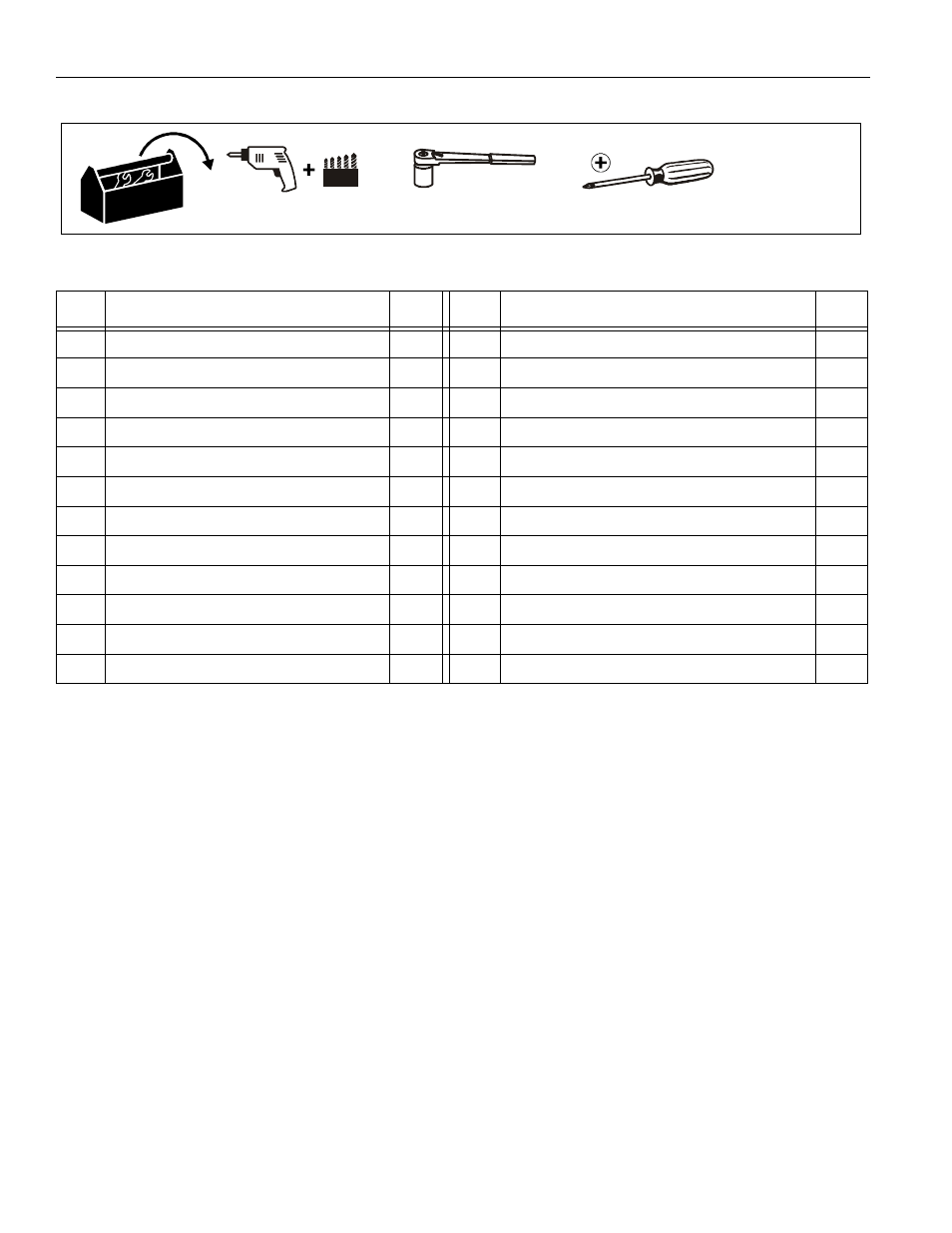 Tools required for installation | Chief Manufacturing Universal Static Wall Mount RMF1 User Manual | Page 4 / 12