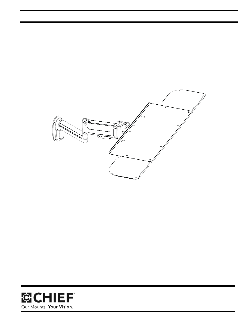 Chief Manufacturing KWK-110 User Manual | 8 pages