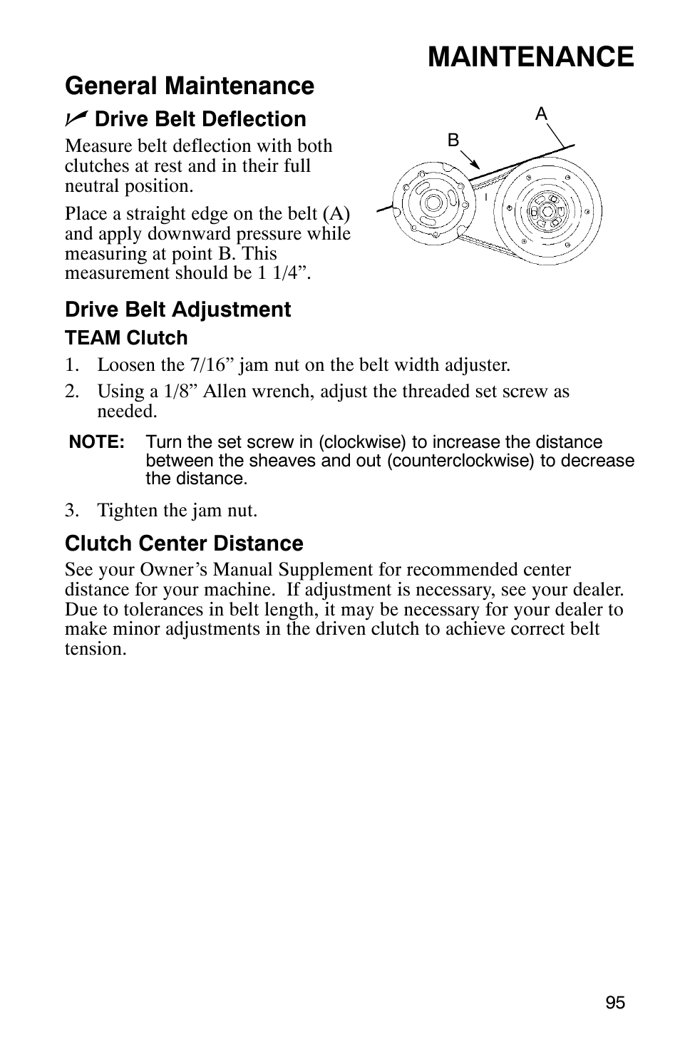 Maintenance, General maintenance n | Polaris 2005 RMK User Manual | Page 98 / 130