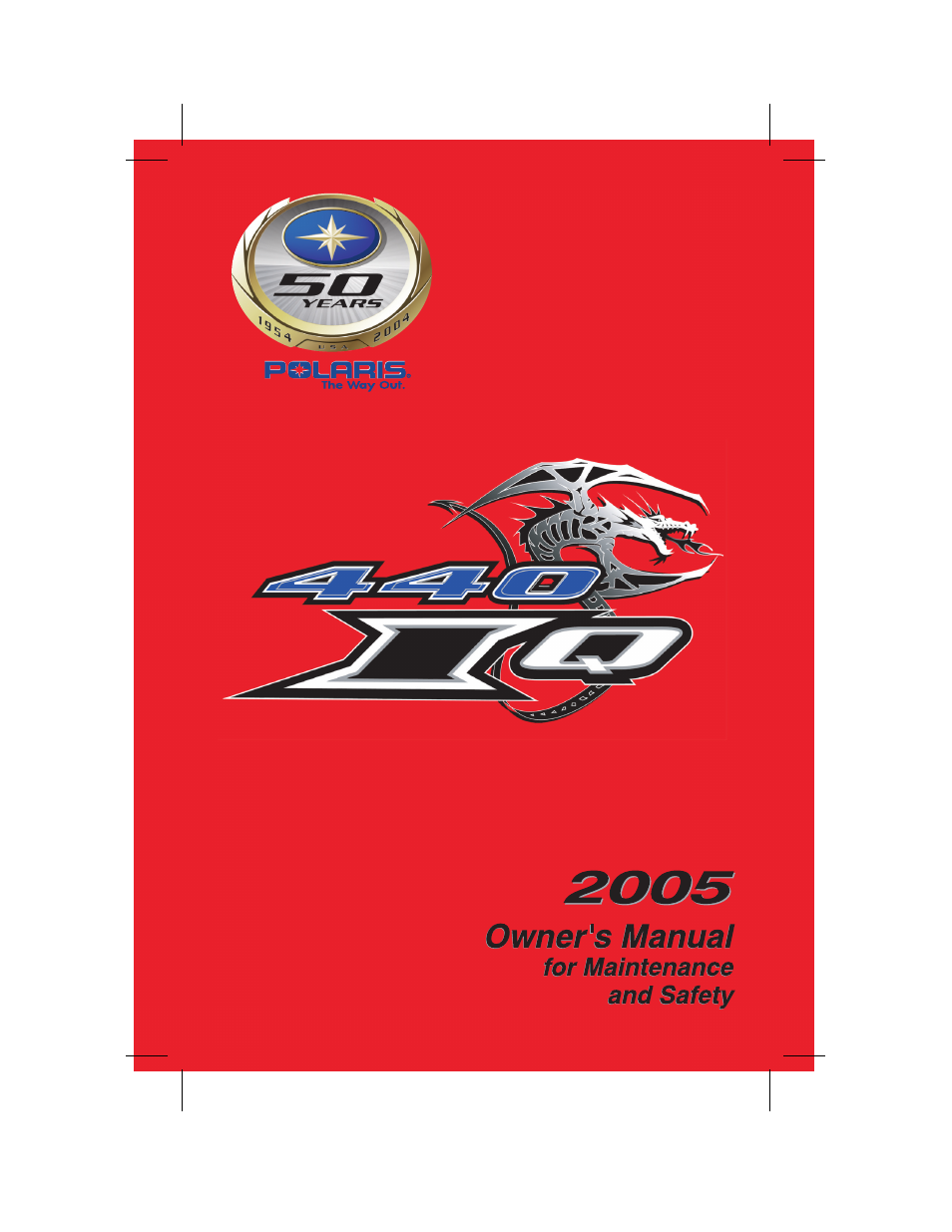 Polaris 2005 440 IQ User Manual | 122 pages