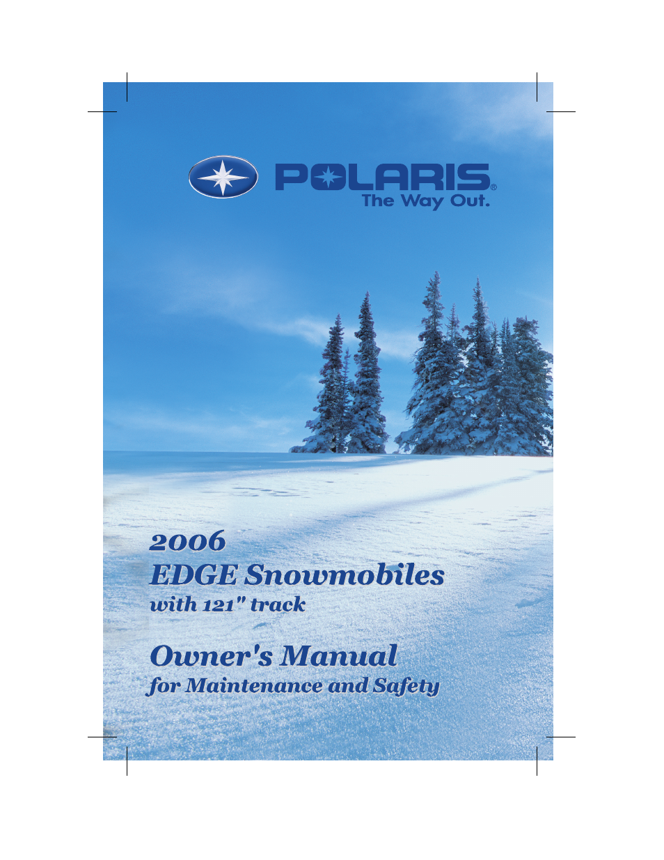 Polaris 2006 Edge Snowmobiles with 121 Track User Manual | 157 pages