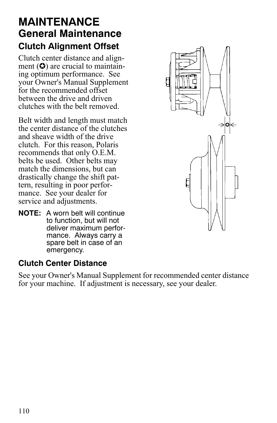 Maintenance, General maintenance | Polaris 2006 Edge Snowmobiles with 121 Track User Manual | Page 113 / 157