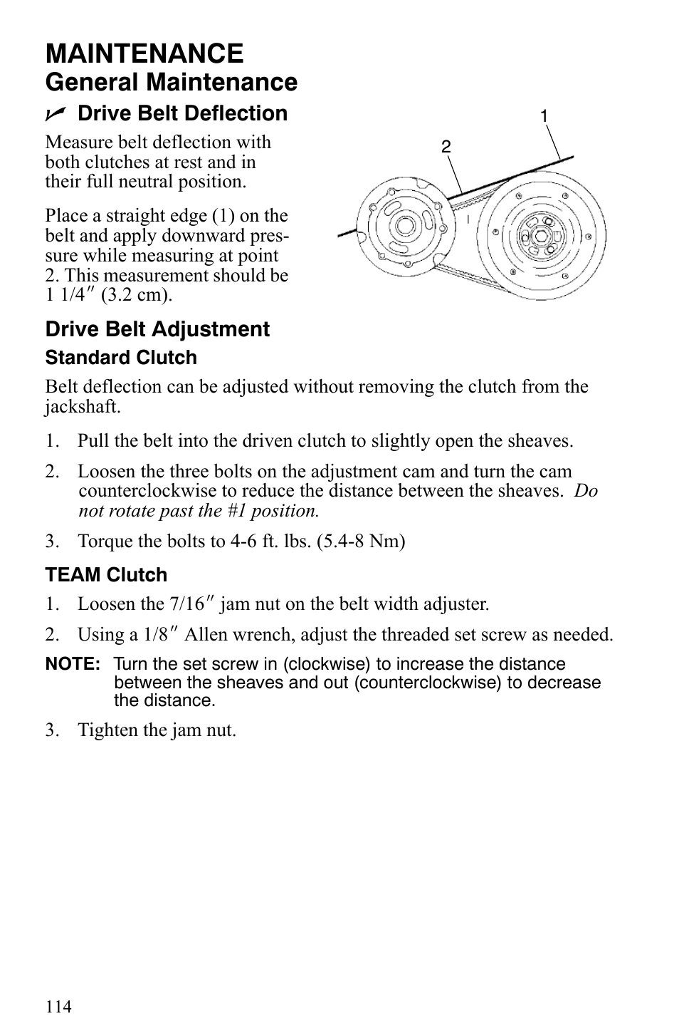 Maintenance, General maintenance | Polaris 2006 Edge Snowmobiles with 121 Track User Manual | Page 117 / 157