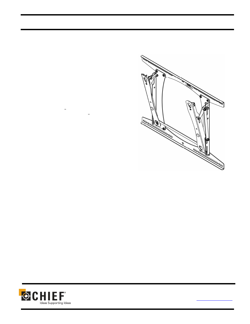 Chief Manufacturing Wall Mount PLP Series User Manual | 8 pages