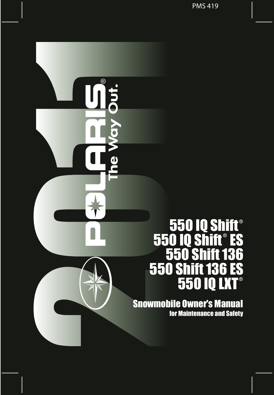 Polaris 2011 550 IQ Shift User Manual | 124 pages