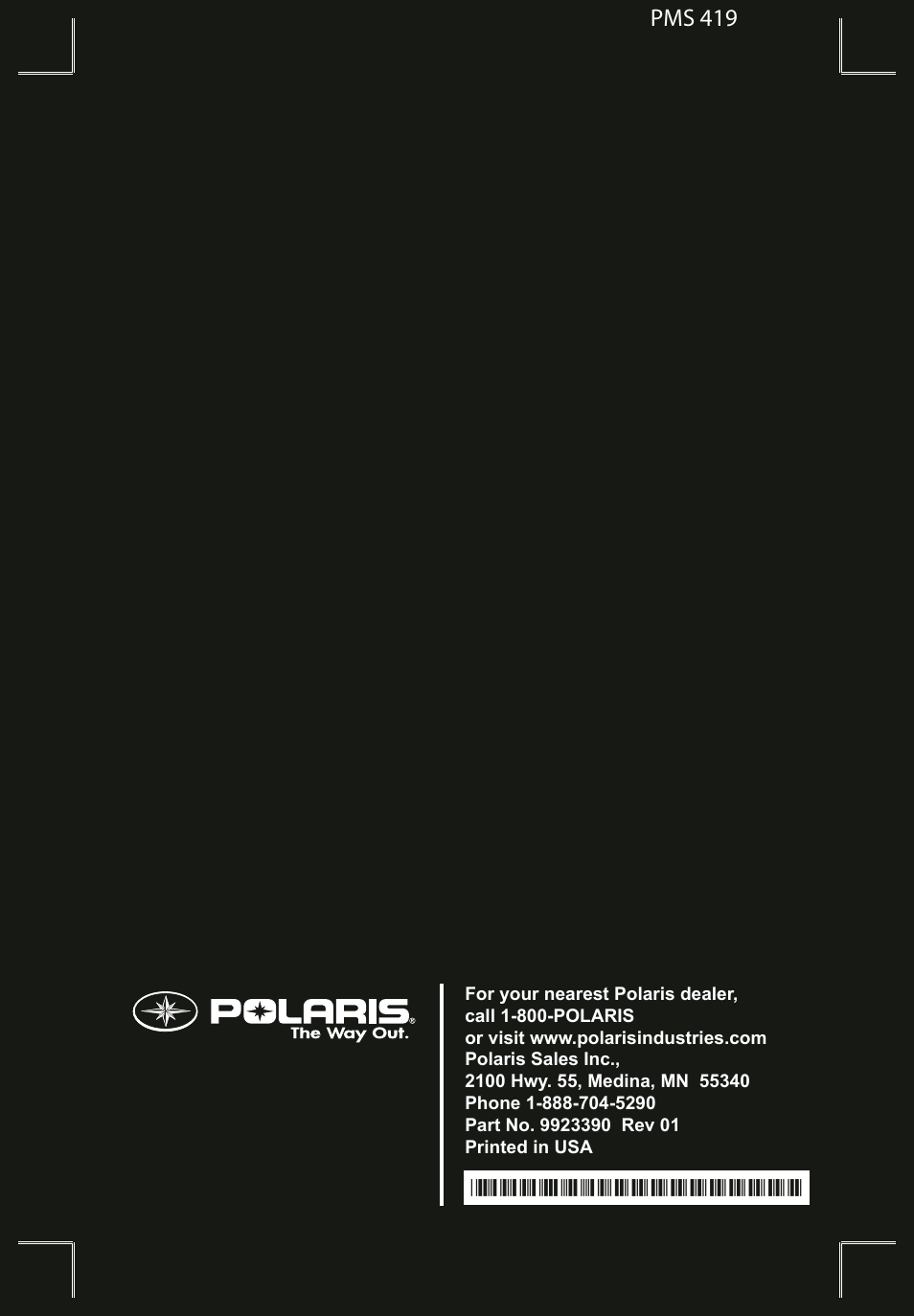 Polaris 2012 FS IQ WideTrak User Manual | Page 4 / 160