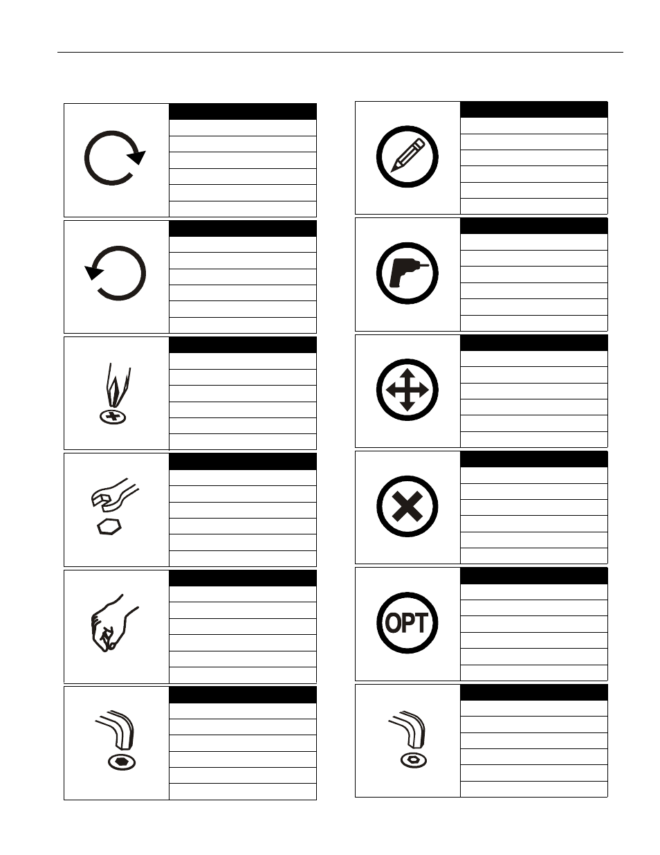 Legend | Chief Manufacturing KSG110 User Manual | Page 3 / 10